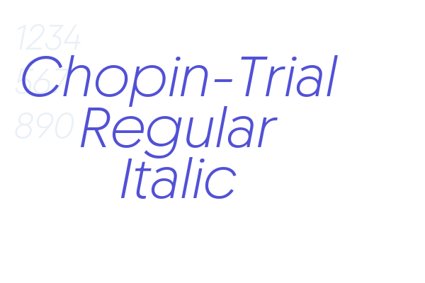 Chopin-Trial Regular Italic