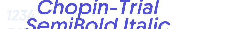 Chopin-Trial SemiBold Italic-font