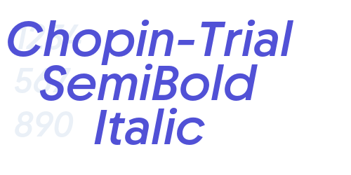 Chopin-Trial SemiBold Italic-font-download