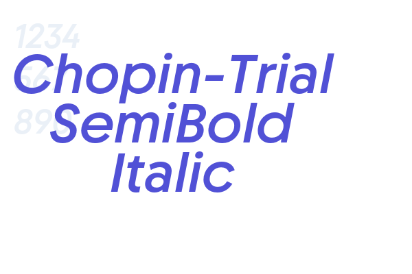 Chopin-Trial SemiBold Italic