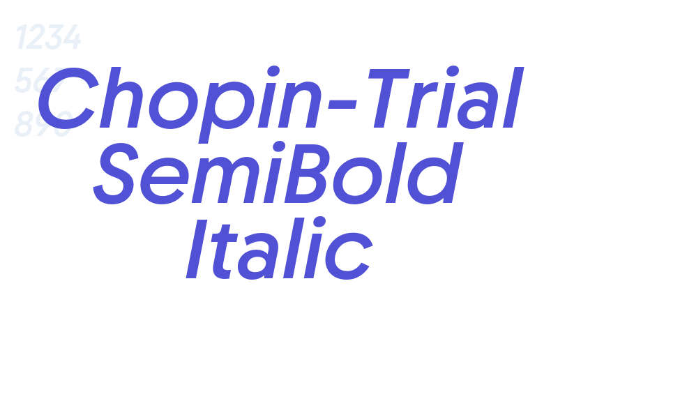 Chopin-Trial SemiBold Italic-font-download