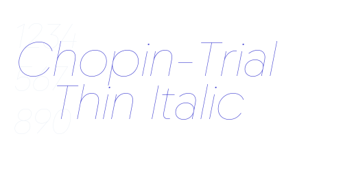 Chopin-Trial Thin Italic-font-download