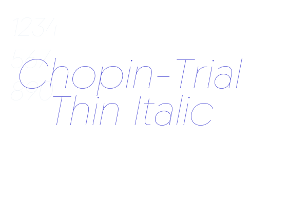 Chopin-Trial Thin Italic