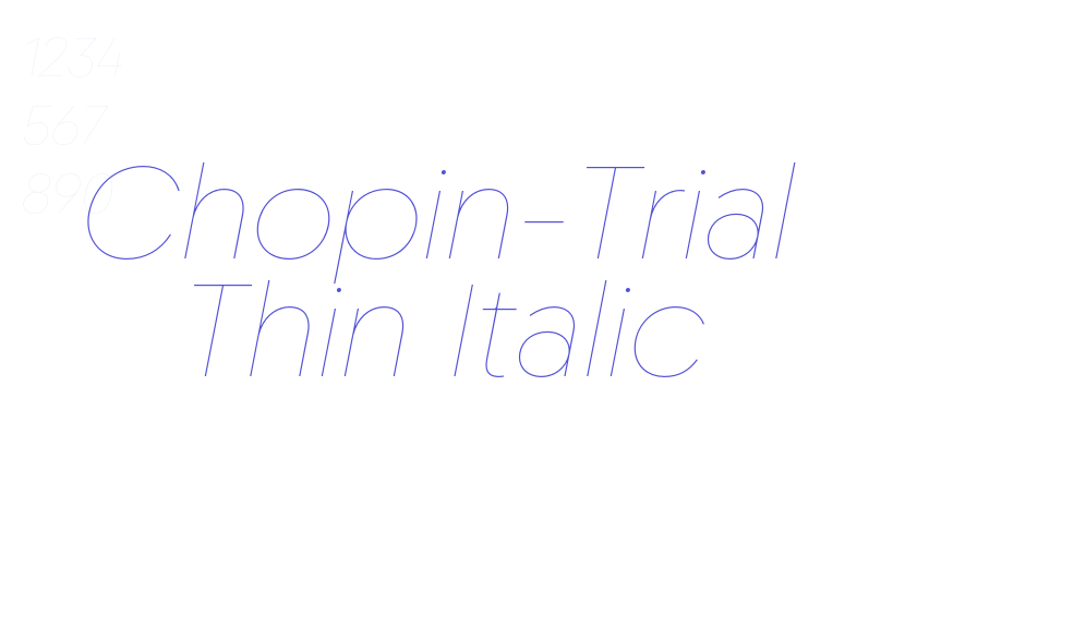 Chopin-Trial Thin Italic-font-download