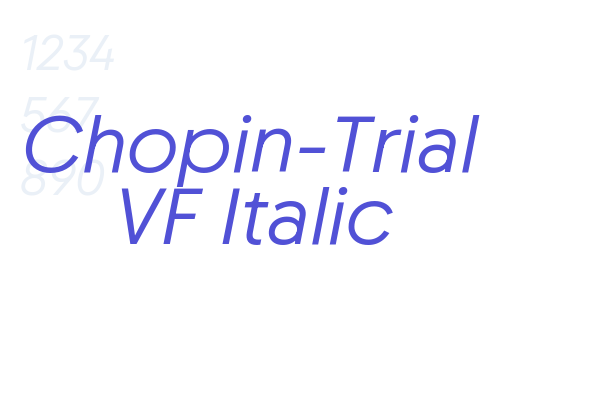 Chopin-Trial VF Italic