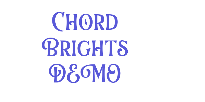 Chord Brights DEMO Font