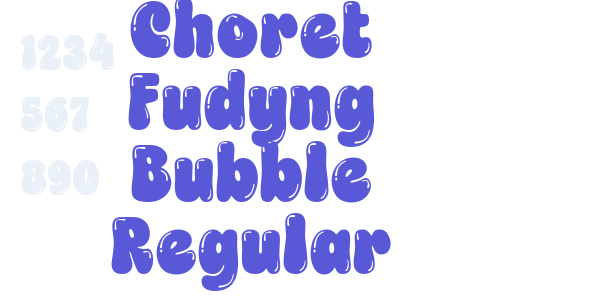 Choret Fudyng Bubble Regular font free