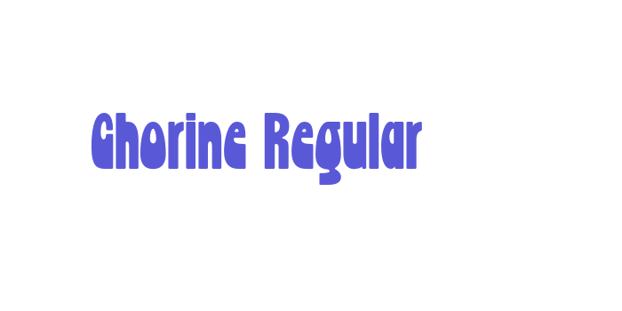 Chorine Regular Font Download