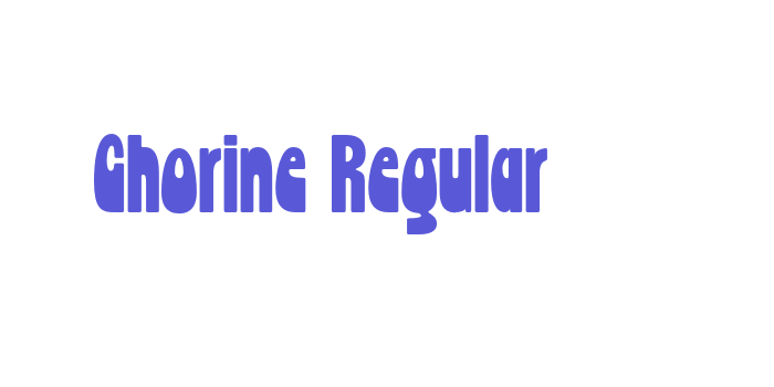 Chorine Regular Font