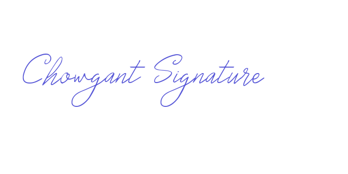 Chowgant Signature Font Download