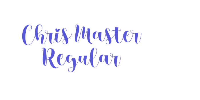 Chris Master Regular Font Download