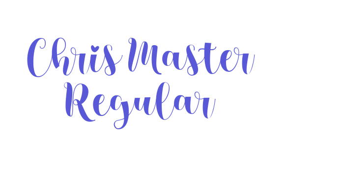 Chris Master Regular Font