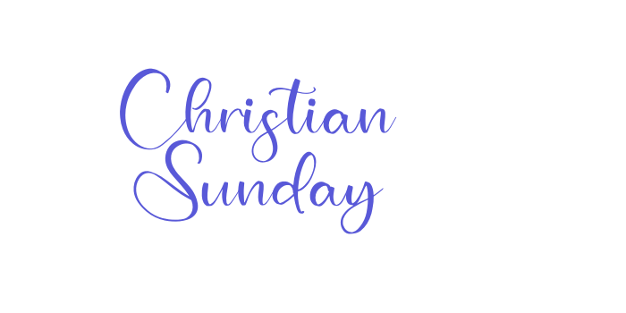 Christian Sunday Font Download