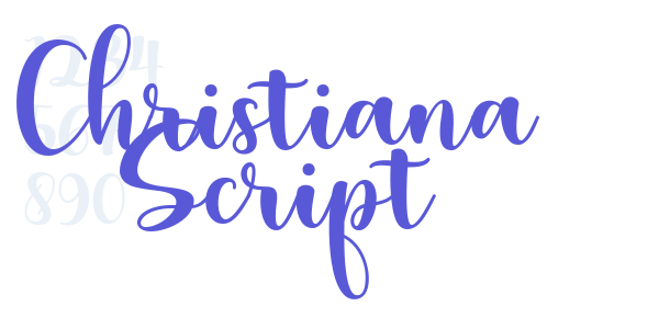 Christiana Script font free