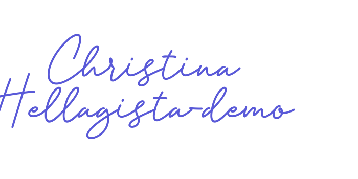 Christina Hellagista-demo Font Download