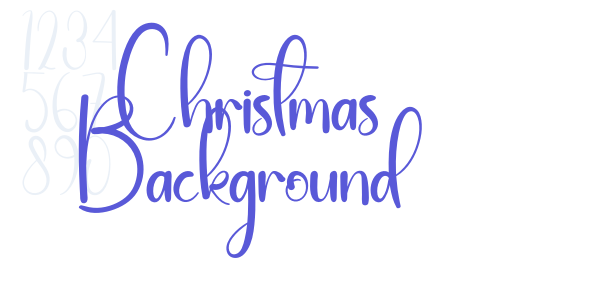 Christmas Background font