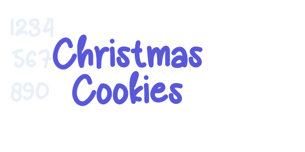 Christmas Cookies font free