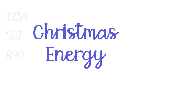 Christmas Energy font free