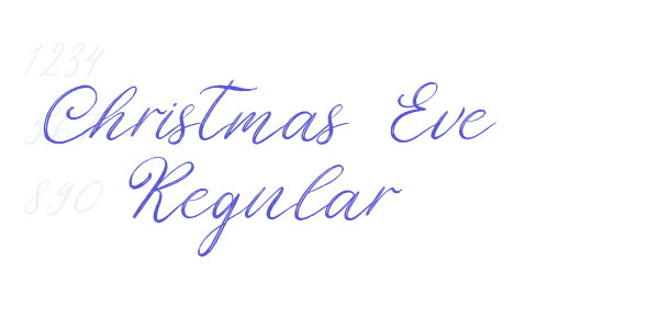 Christmas Eve Regular font free