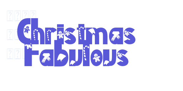 Christmas Fabulous font free