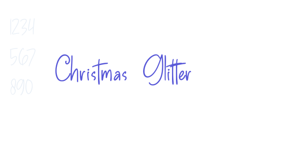 Christmas Glitter font free