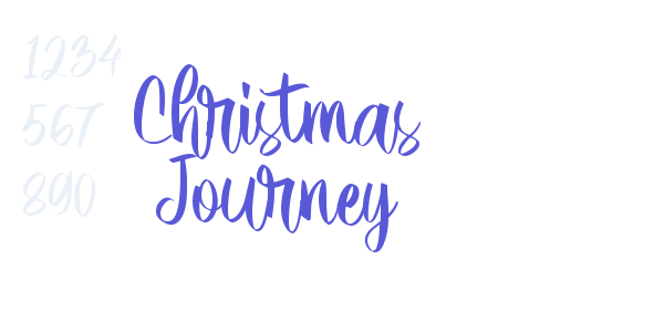 Christmas Journey font free