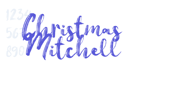 Christmas Mitchell font free