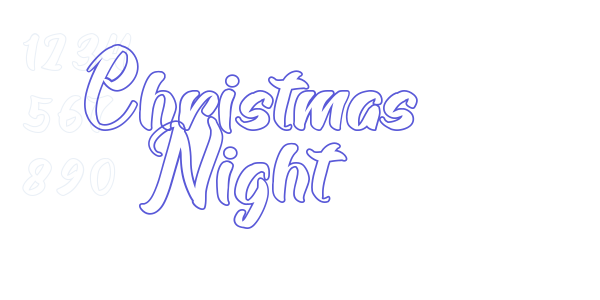 Christmas Night font