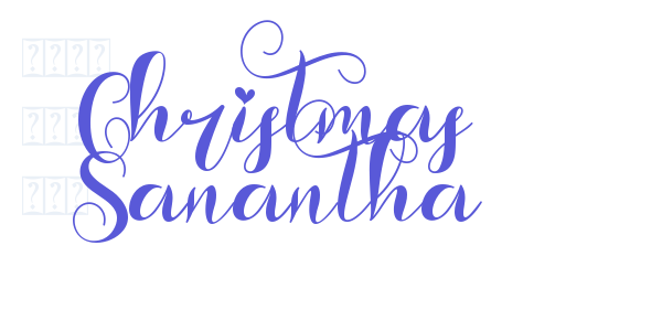 Christmas Sanantha font free