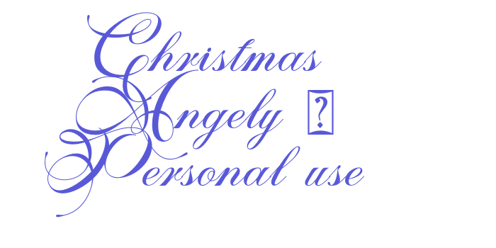 Christmas Angely – Personal use Font Download