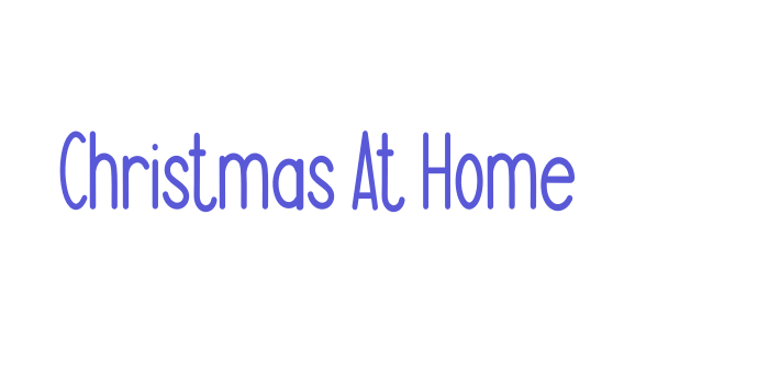 Christmas At Home Font Download