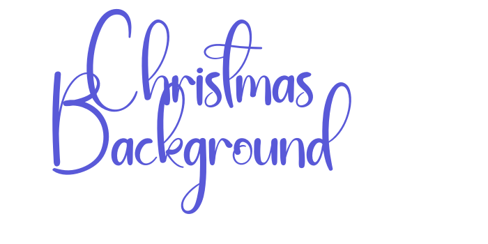 Christmas Background Font