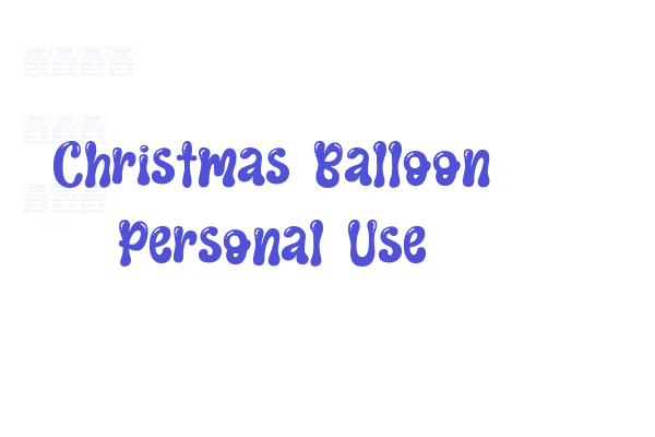 Christmas Balloon Personal Use