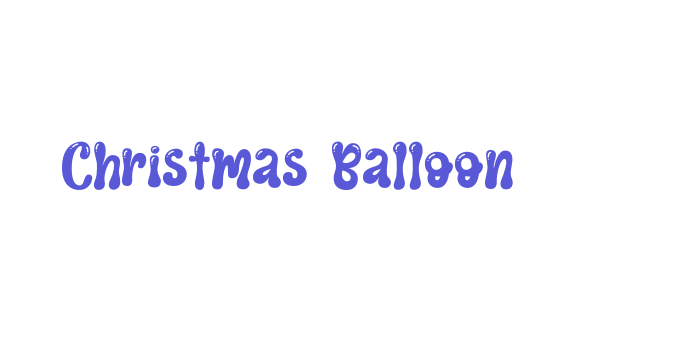 Christmas Balloon Font Download