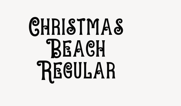 Christmas Beach Regular Font