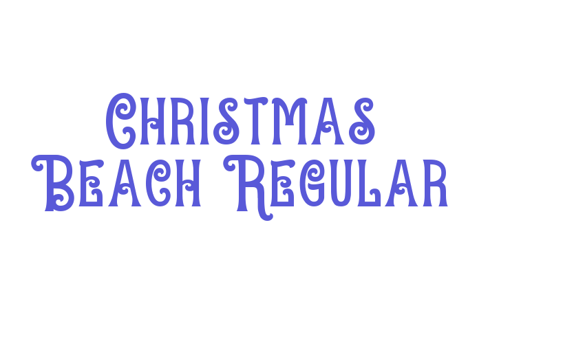 Christmas Beach Regular Font