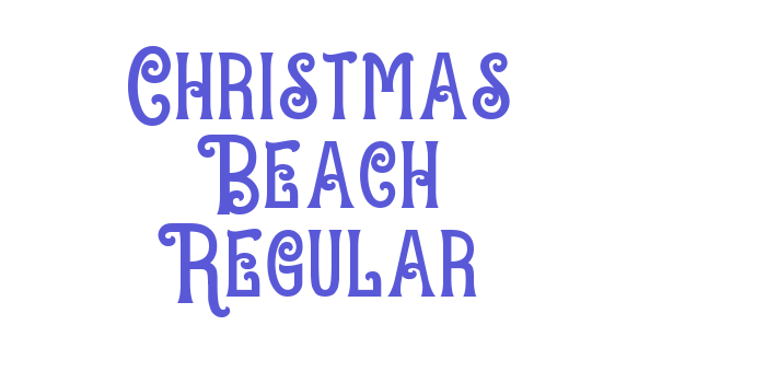 Christmas Beach Regular Font Download