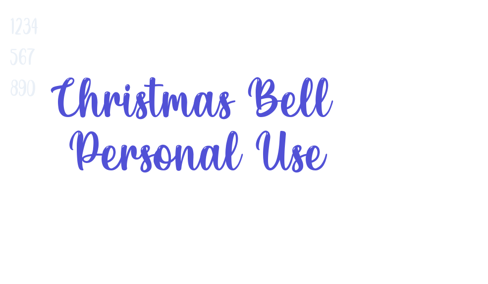 Christmas Bell – Personal Use-font-download