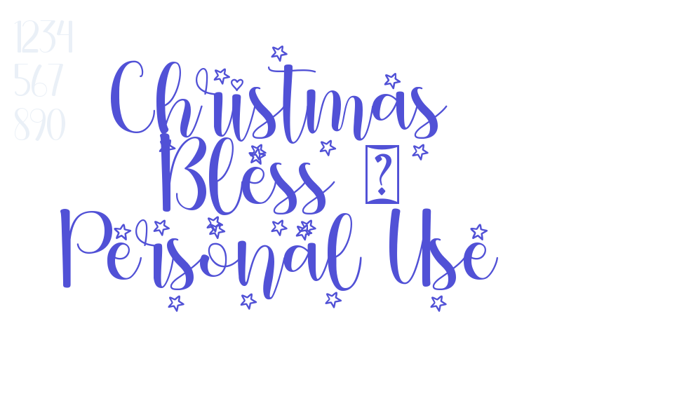 Christmas Bless – Personal Use-font-download