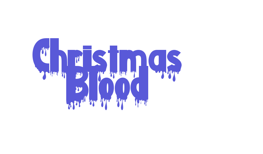 Christmas Blood Font Download