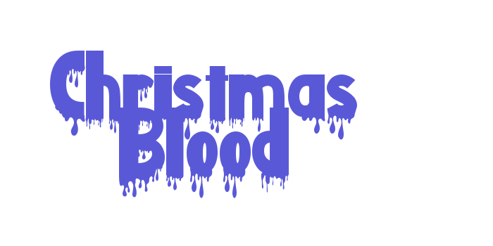 Christmas Blood Font Download