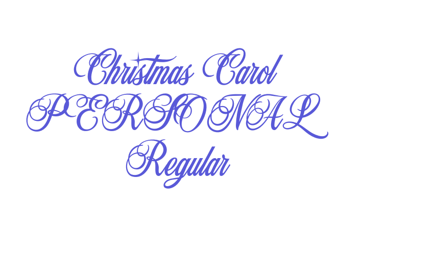 Christmas Carol PERSONAL Regular Font