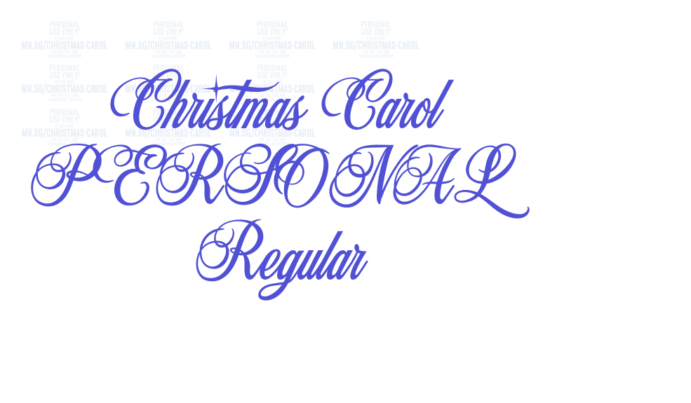 Christmas Carol PERSONAL Regular-font-download