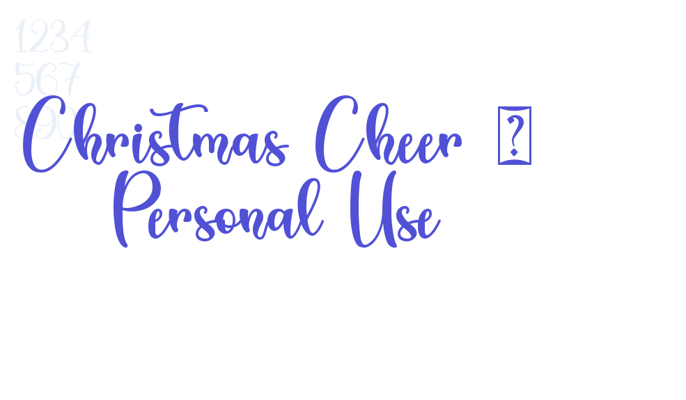 Christmas Cheer – Personal Use-font-download