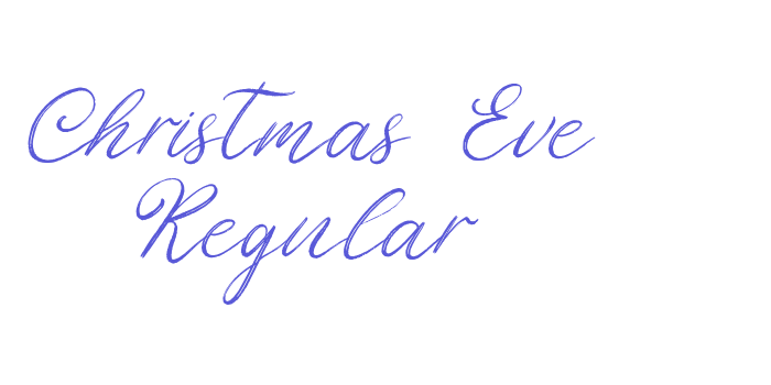 Christmas Eve Regular Font