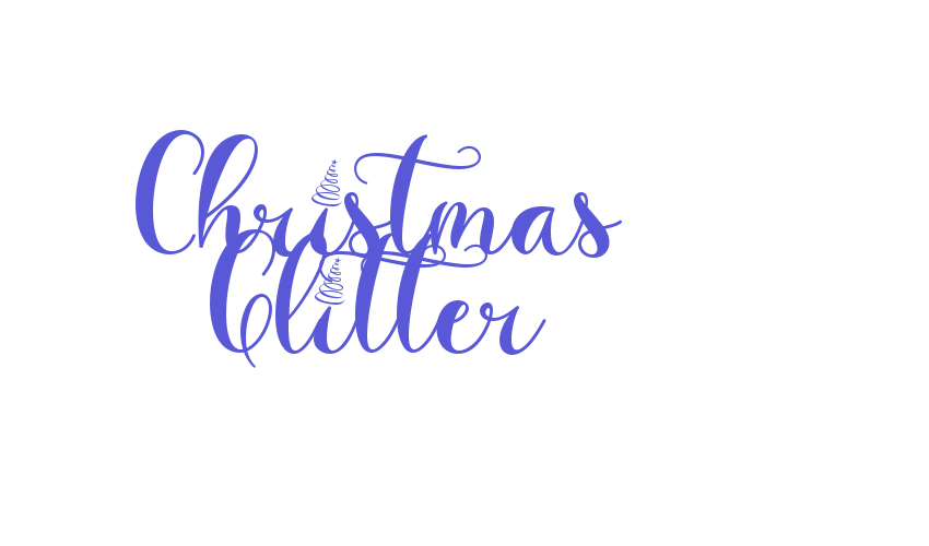 Christmas Glitter Font