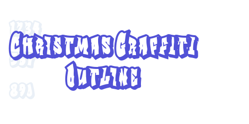 Christmas Graffiti Outline-font-download
