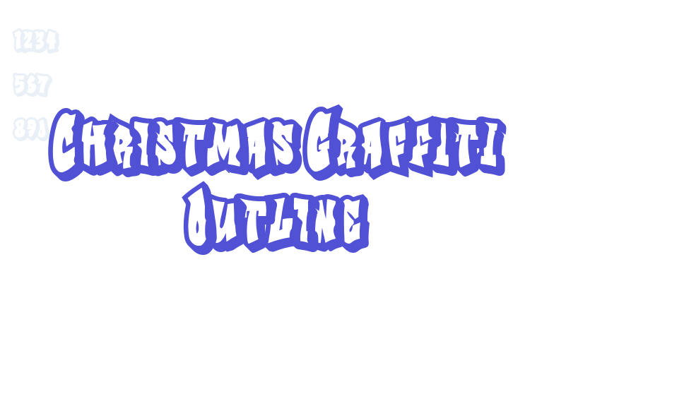 Christmas Graffiti Outline-font-download