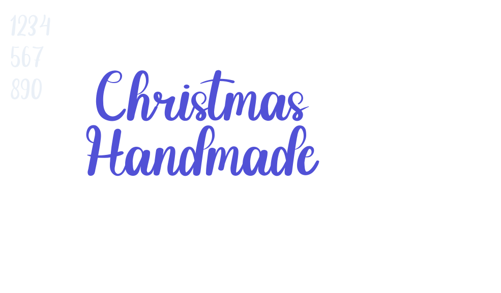 Christmas Handmade-font-download