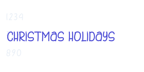 Christmas Holidays-font-download